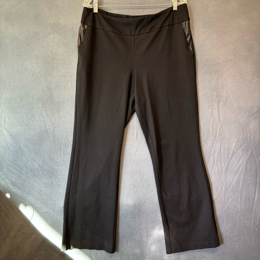 Cooper & Ella Bootleg Pants Womens XL Office Work Pull On Stretchy Comfy Casual